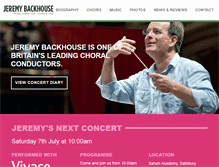 Tablet Screenshot of jeremybackhouse.com